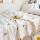 Axyaa Double Layer Yarn Summer Quilt: Soft, Skin-friendly Lightweight Comforter Blanket for Child or Adult