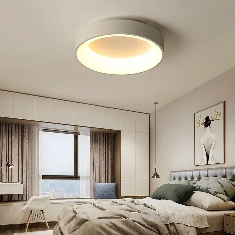 LED Nordic Ceiling Light in Black/White/Grey for Modern Home Decor by Axyaa