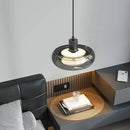 Axyaa Glass Pendant Light: Minimalist Chandelier for Dining Room, Bedroom, or Restaurant