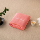 Axyaa Coral Fleece & Bath Towel Set - New Mother's Day Gift, 35x75cm & 70x140cm