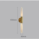 Axyaa Striped Glass LED Wall Lamp for Indoor Living Room and Restaurant