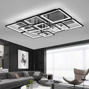 Nordic Modern Black Grid LED Ceiling Lamp for Living Room, Bedroom, Study - Axyaa