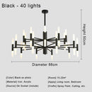 Axyaa Nordic Star Pendant Light: Postmodern Luxury Design for Living Room, Restaurant Chandeliers