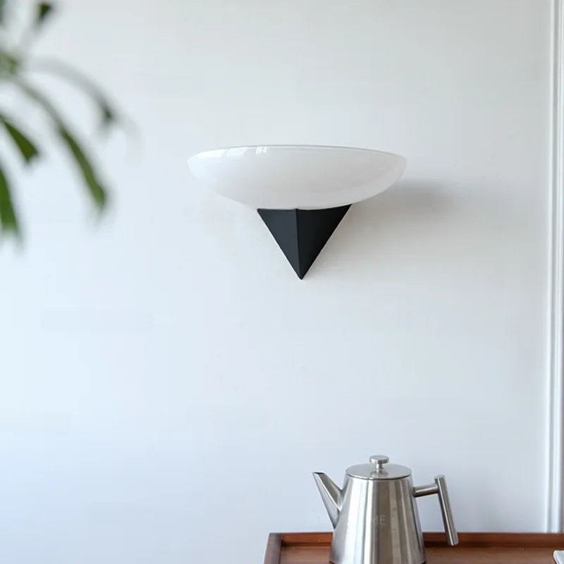 Axyaa Retro Yellow Glass Wall Sconce LED Light Fixtures