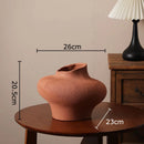 Axyaa Coarse Pottery Vase: Aesthetic Room Decor for Flowers, Plant Pot or Ornaments