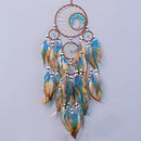 Colorful Feather Dream Catcher Tree of Life Pendant by Axyaa