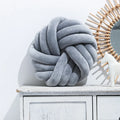 Axyaa Velvet Knot Pillow Large Round Decorative for Home Couch Office