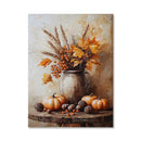 Axyaa Autumn Country Wall Art: Retro Pumpkin & Rooster Canvas Prints for Modern Living Room