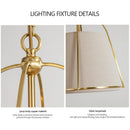 Axyaa Luxury Fabric LED Chandelier for Home Lighting