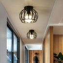 Axya Vintage Industrial Metal Cage Ceiling Chandelier