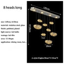 Axyaa Nordic Rrian Droplet Glass Chandelier for Luxury Living Room, Staircase, Dining, and Home Decoration