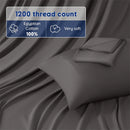 Axyaa 1200 Thread Count Egyptian Cotton Flat Sheet - Hotel Quality Ultra Soft Top Sheet