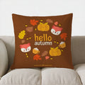 Autumn Pumpkins Decorative Throw Pillow Cover by Axyaa - for Sofa, Bedroom, Car