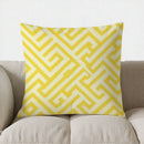 Axyaa Yellow Chevron Pattern Throw Pillow Cover