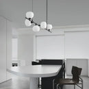 Axyaa Nordic Black Glass Ball Pendant Light for Home Decor and Lighting