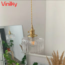 Axyaa Nordic Glass Pendant Lights Modern Hanging Lamp for Dining Room & Bar