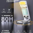 Axyaa Clip-on LED Book Light: Rechargeable, 3 Amber Colors, 5 Brightness Levels