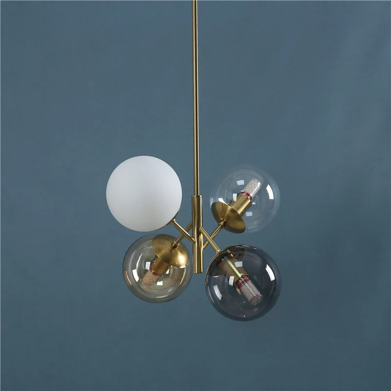 Axya Nordic Glass Chandeliers Colorful Balloon Design for Bedroom Dining Room