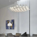 Axyaa Art Glass Villa Chandelier - French Minimalist Luxury Ceiling Lamp