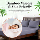 Axyaa Bamboo Fitted Sheet Double Queen Size Luxury Mattress Cover