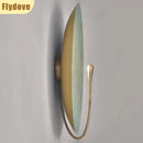 Axyaa Mini Metal Plate Wall Light for Nordic Living Room Decor