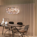 Axyaa Modern Luxury Petal Ceiling Chandelier for Dining Living Room and Bedroom