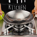Axyaa Stainless Steel Honeycomb Seafood Wok Non-Stick Skillet