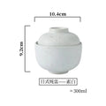 Axyaa Vintage Ceramic Stew Pot with Lid Bowl - 300ml