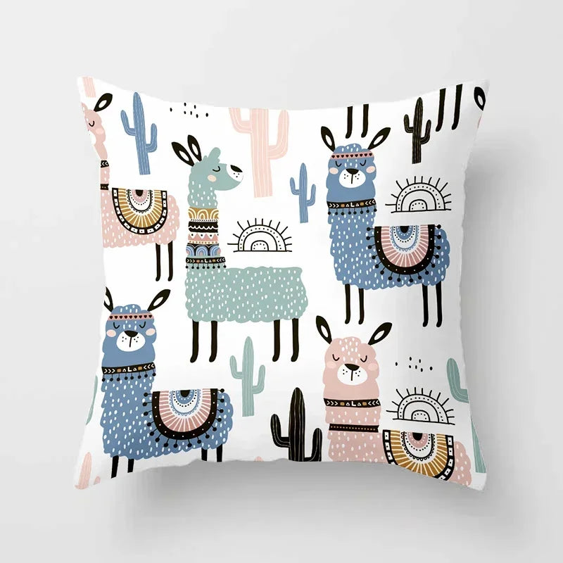 Axyaa Decorative Cushions Pillowcase - Soft Polyester Throw Pillow Cover for Sofa Décor