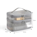 Axyaa Double-Layer Large-Capacity Cosmetic Travel Bag