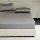Axyaa Mulberry Silk Fitted Bed Sheet Double King Queen Luxury Mattress Cover