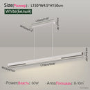 Nordic Modern Chandelier by Axyaa - LED Dining Bar Kitchen Office Lamp