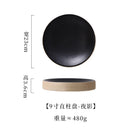 Axyaa Retro Round Plate: Premium Western Cuisine Ceramic Tableware