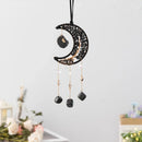 Axyaa Moon Crystal Pendant Sun Catcher Garden Car Decoration