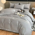 Axyaa Pure Cotton Embroidered Four Piece Bedding Set