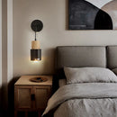 Axyaa Wooden Wall Lamp with Zipper Switch for Bedroom and Living Room