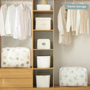 Axyaa Quilt Blanket Storage Bag: Folding Duvet Organizer for Closet or Under-Bed.