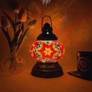 Turkish Mosaic Table Lamp by Axyaa – Rechargeable Handcrafted Night Light