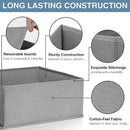 Axyaa Underwear Storage Box Organizer for Clothes, Socks, Pants - Foldable Wardrobe Drawers