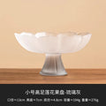 Axyaa Lotus Fruit Plate: Pink Nut Refreshment Plate for Living Room Coffee Table