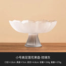 Axyaa Lotus Fruit Plate: Pink Nut Refreshment Plate for Living Room Coffee Table