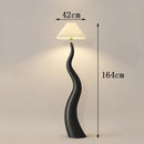 Axyaa Minimalist LED Floor Lamp with Remote Control Dimming - Nordic Ins Style