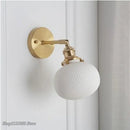 Nordic Ceramic LED Wall Light for Modern Japanese Style Decor by Axyaa