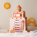 Axya Geometric Castle Block Puzzle: Kids Montessori Wooden Educational Toy