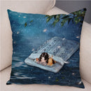Axyaa Fairy Tale World Pillowcase: Cartoon Pattern Decor for Living Room or Children's Room