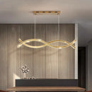 Axyaa Modern Crystal Strip Chandelier - Minimalist Artistic Luxury Indoor Ceiling Light for Restaurants
