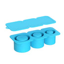 Axyaa Silicone Ice Cube Mold with Lid, Non-Stick and Easy Demoulding for Soft Ice Cubes