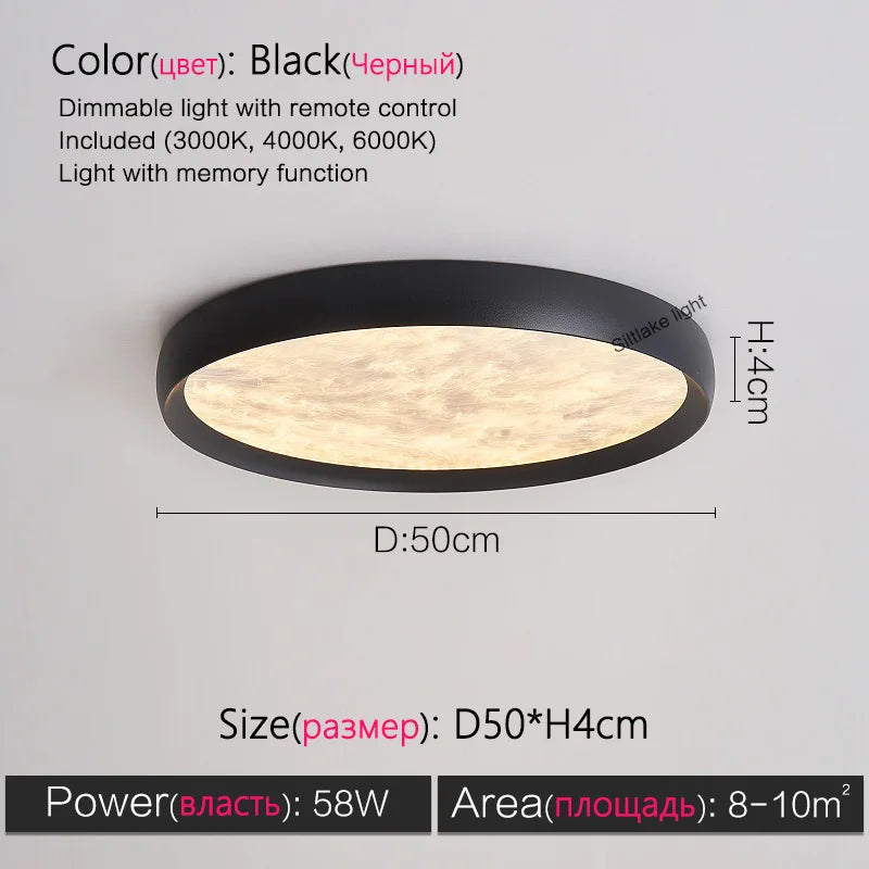 Axyaa Cloud Mist Ceiling Lamp | Modern Minimalist Ultra-thin Design