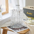 Axyaa Glacier Glass Vase Hydroponics Flowers Desk Decoration Modern Decor