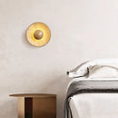 Axyaa Wabi Sabi Wooden Style Wall Lamp for Bedroom and Living Room